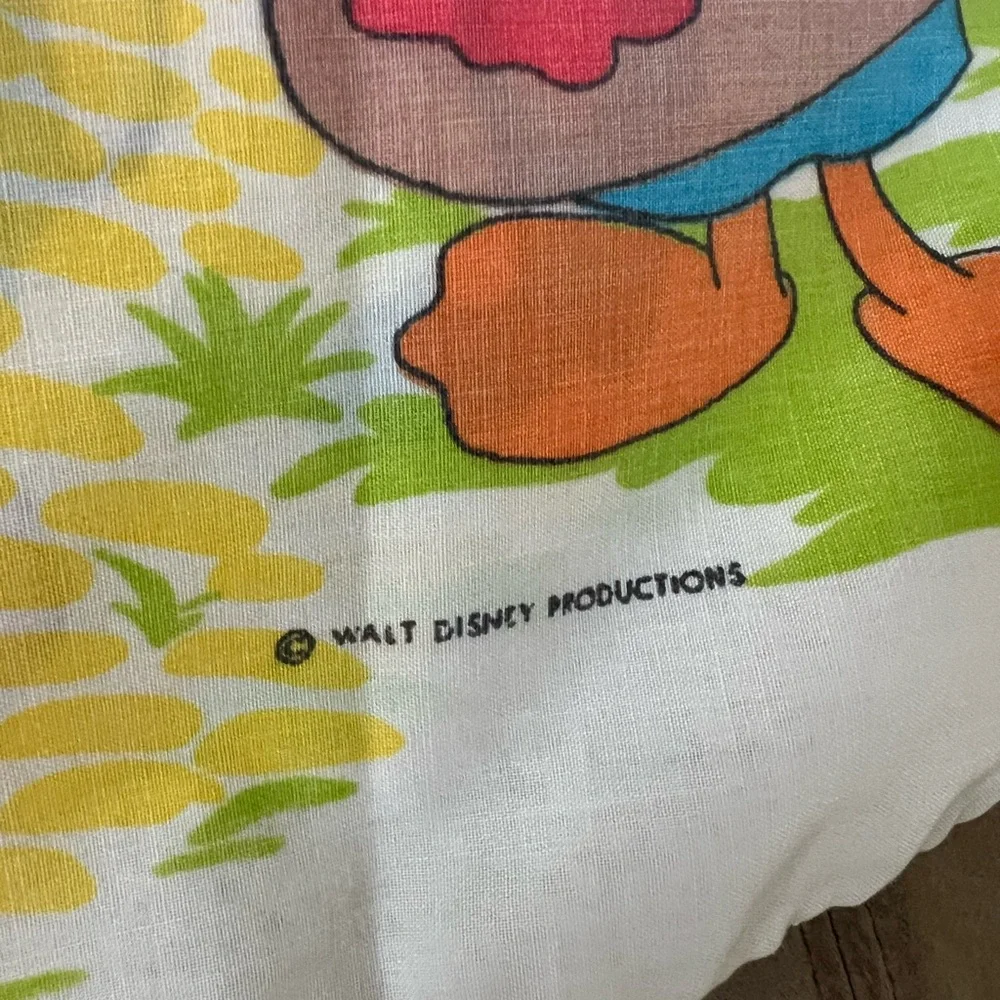 Vtg Twin Disney Pacific Mickey Mouse‎ Set of 3, Pillowcase, Fitted, & Flat Sheet